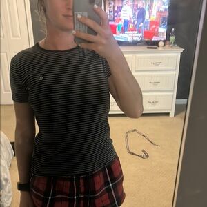 Ralph Lauren Navy and White Striped Women's Top
